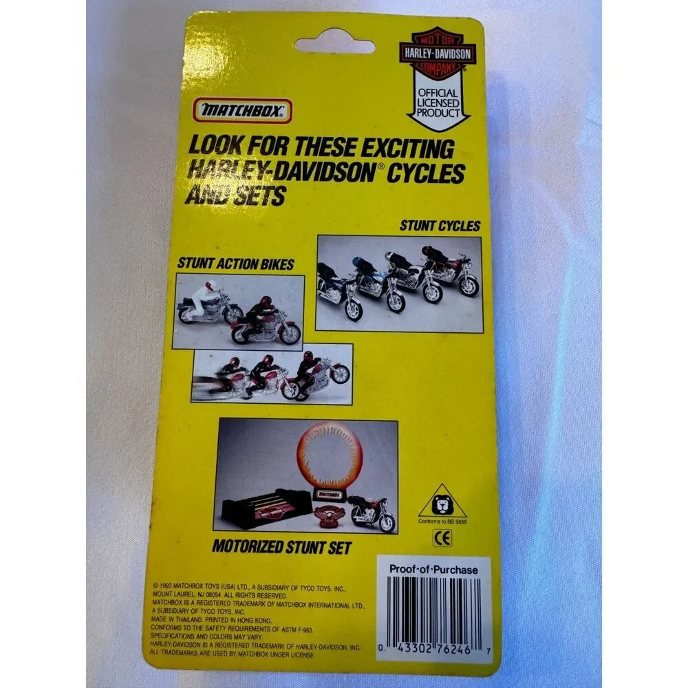 Vintage 1993 Harley Davidson Sportster Matchbox New in Box